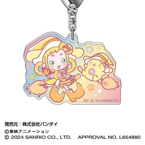 『おジャ魔女どれみ×サンリオキャラクターズ』アクリルキーホルダー オーロラTYPE  05 ももこ×ポムポムプリン